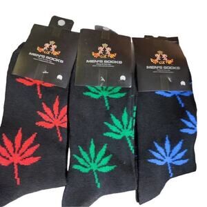 Unisex Maple Leaf Cotton Socks Weed Leaf Socks